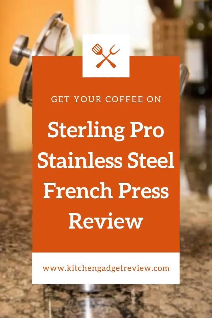 Sterling Pro Double Wall Stainless Steel French Coffee Press